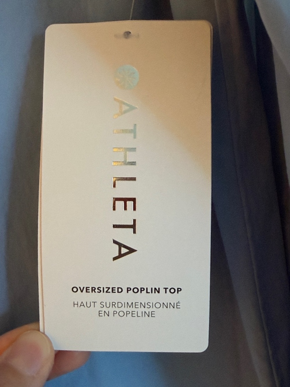 Athleta Pale Blue Long-Sleeve Button Front Shirt - Picture 7 of 7
